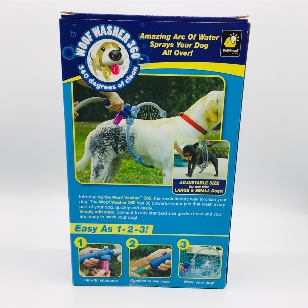 New Woof Washer 360 Dog Pet Groom Shower Bath Wash - Picture 2 of 4